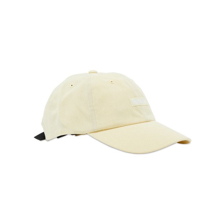 Supreme Brushed Cordura Small Box 6-Panel 'Pale Yellow'