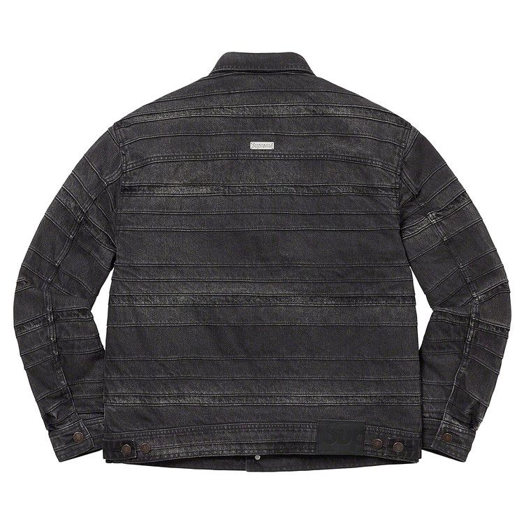 Supreme Layered Denim Trucker Jacket 'Black'