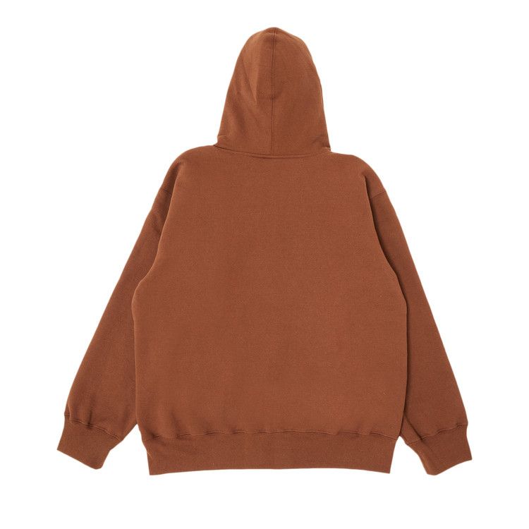 Supreme Small Box Drawcord Zip Up Hooded Sweatshirt 'Brown'