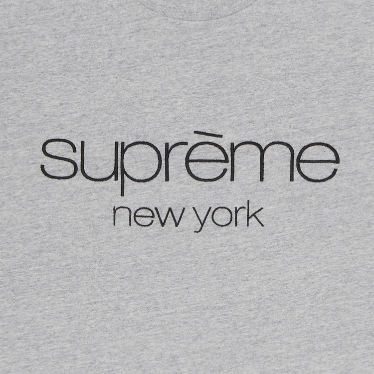 Supreme Classic Logo Short-Sleeve Top 'Heather Grey'