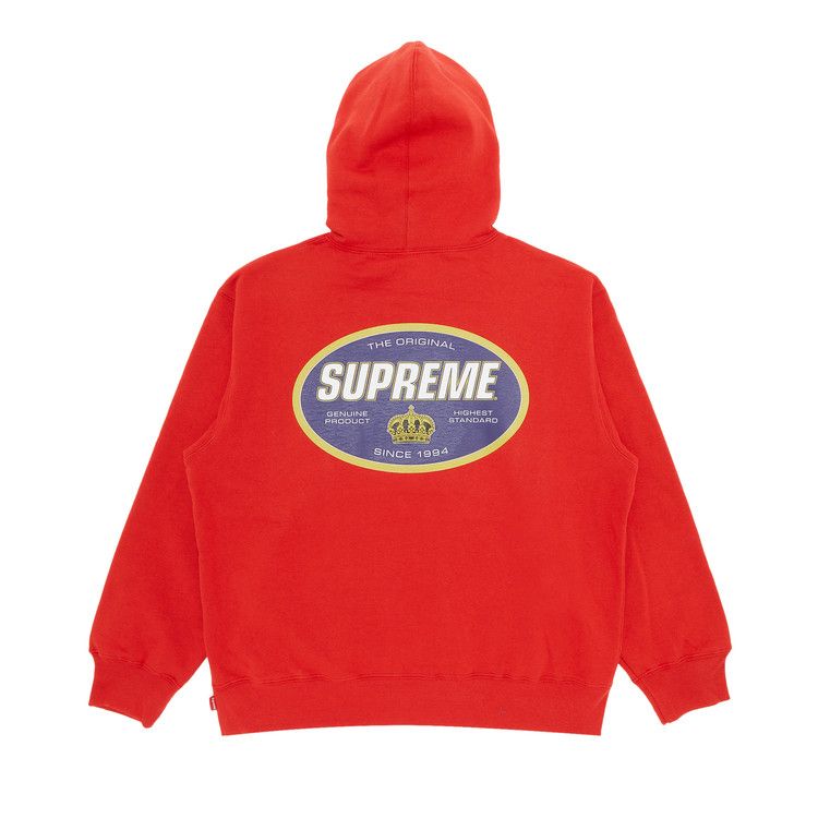 Supreme Crown Hooded Sweatshirt 'Burnt Red'