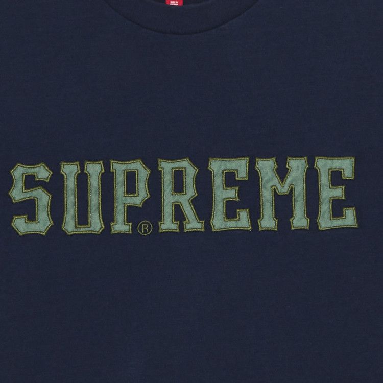 Supreme Twill Appliqué Short-Sleeve Top 'Navy'