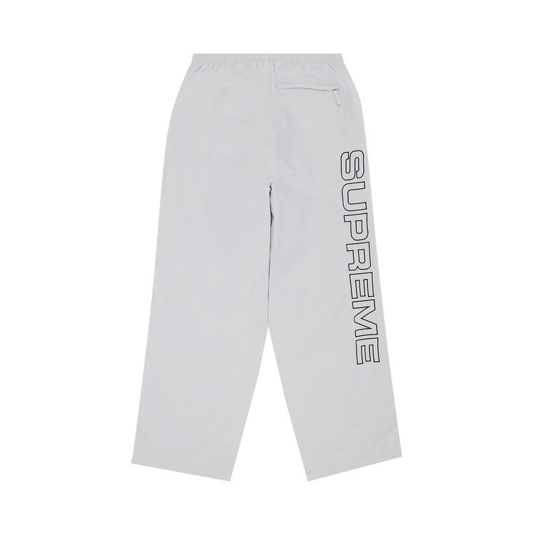 Supreme Spellout Embroidered Track Pant 'Grey'