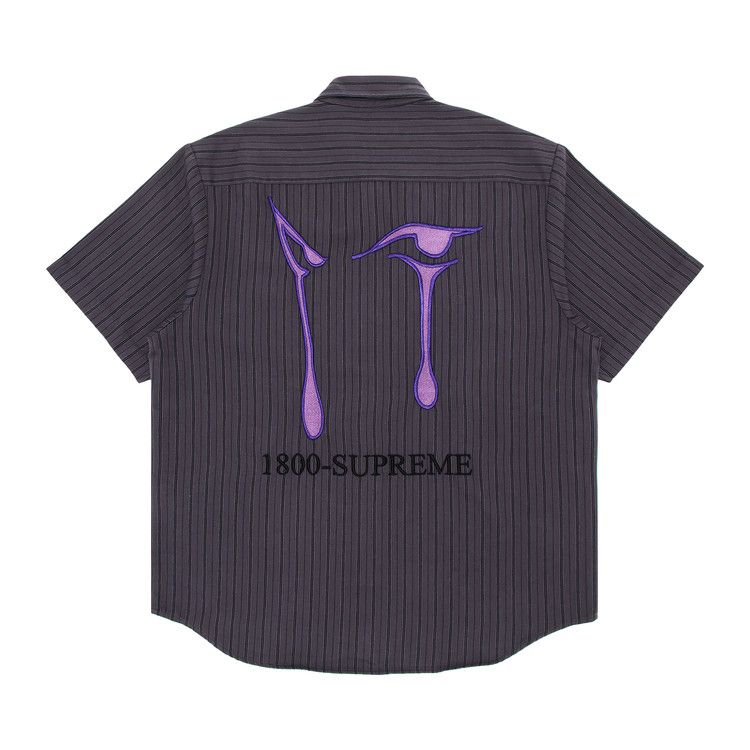 Supreme AOI Eyes Short-Sleeve Work Shirt 'Stripe'
