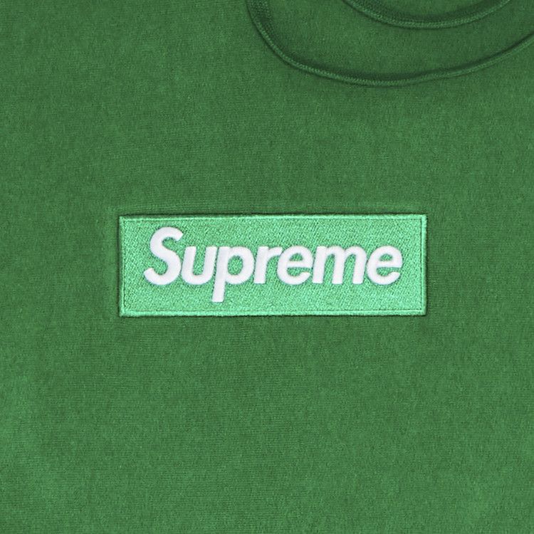 Supreme Box Logo Hooded Sweatshirt 'Green'