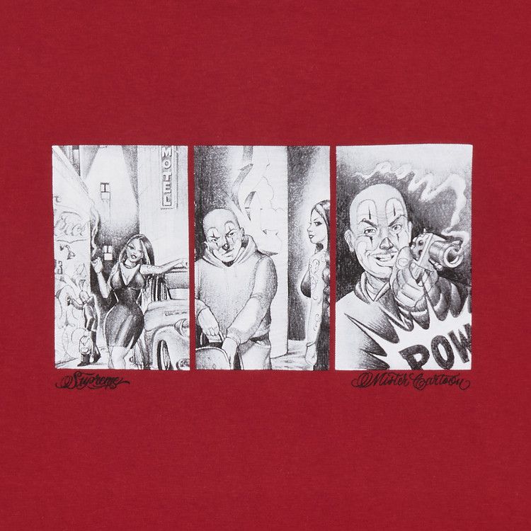 Supreme Mister Cartoon Pow Tee 'Red'