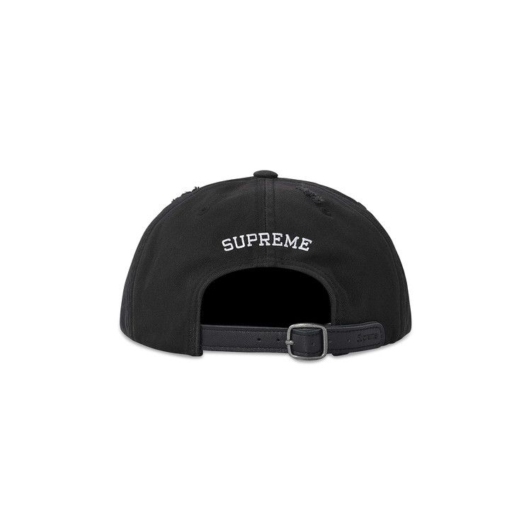 Supreme Distressed Script 6-Panel 'Black'