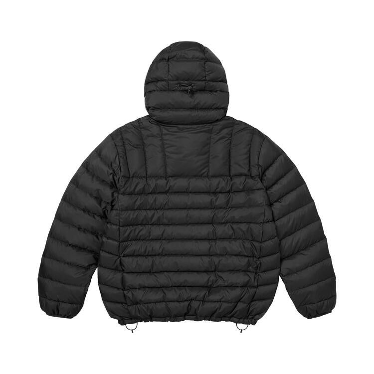 Supreme Micro Down Half Zip Hooded Pullover 'Black'