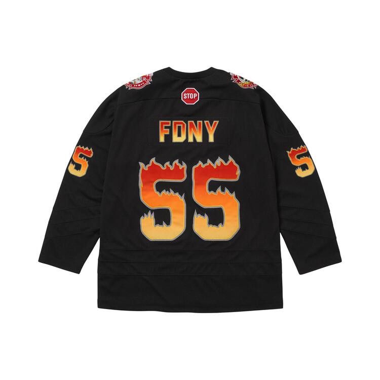 Supreme x Fdny Hockey Jersey 'Black'