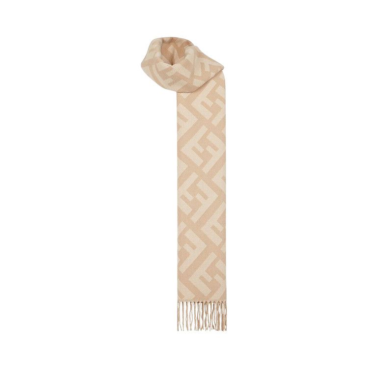 Fendi Macro FF Logo Scarf 'Camel'