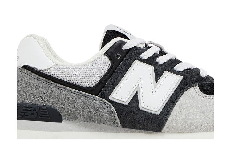 New Balance 574 Big Kid 'Blacktop White'