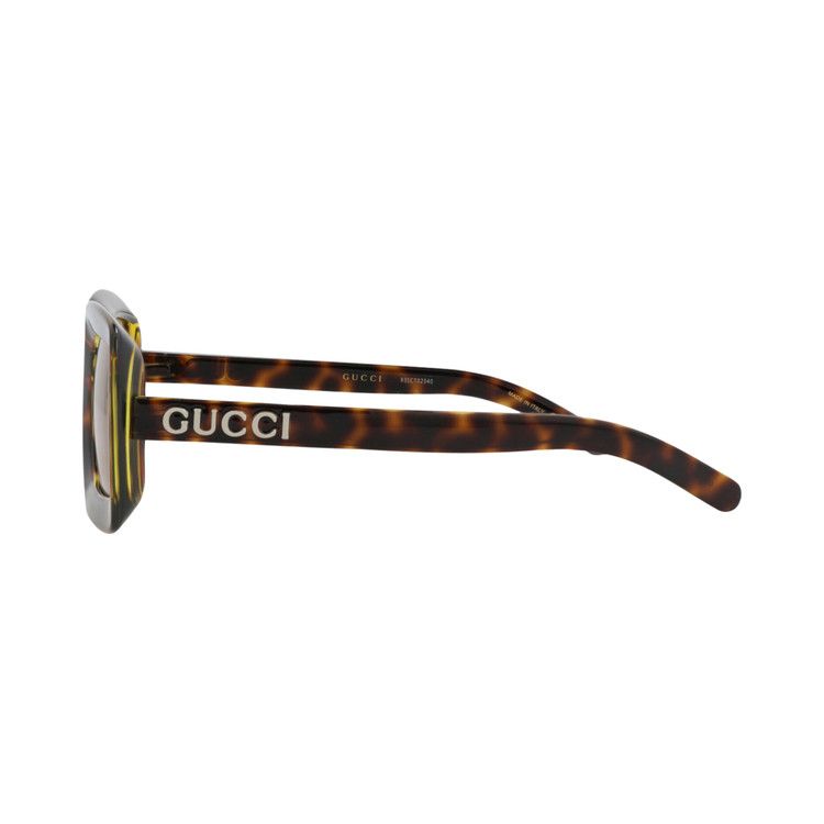 Gucci Square Sunglasses 'Havana/Brown'