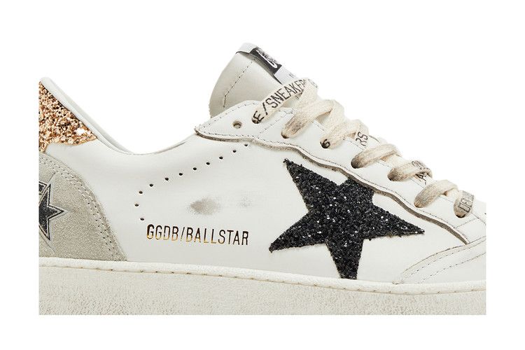 Golden Goose Wmns Ballstar 'White Black Gold Ice'