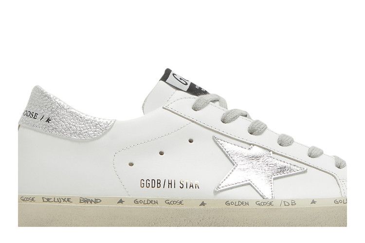 Golden Goose Wmns Hi Star 'White Silver'