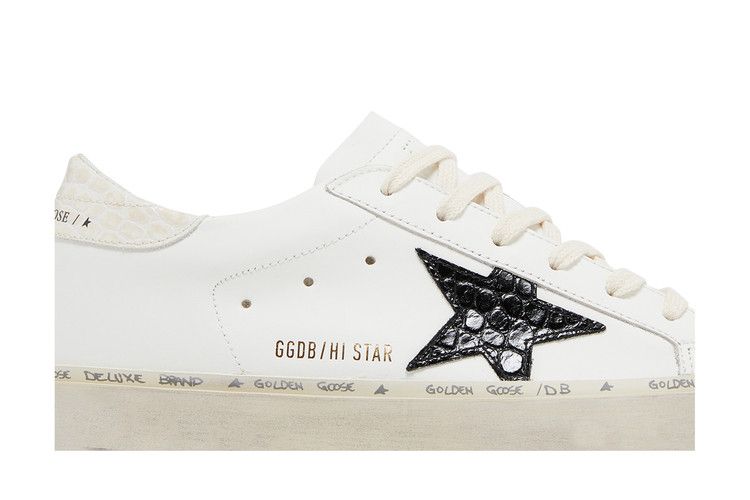 Golden Goose Wmns Hi Star 'White Black Crocodile'