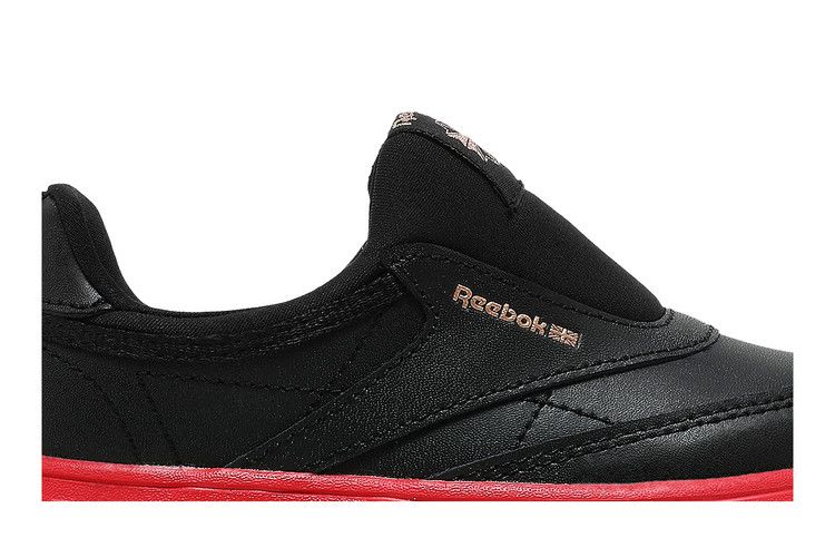 Reebok Cardi B x Club C Slip-On 3 Toddler 'Black Vector Red'