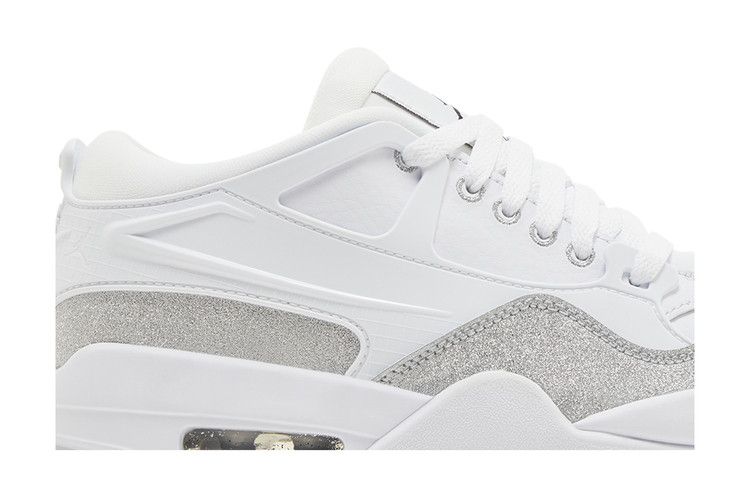 Wmns Air Jordan 4 RM 'White Silver Glitter'