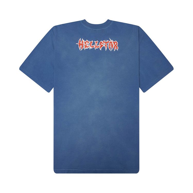 Hellstar Metal Logo Tee 'Blue'