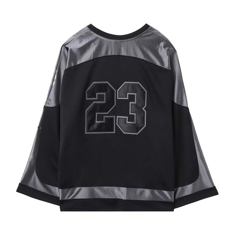 Air Jordan Brooklyn Collegiate Hockey Jersey 'Black/Iron Grey/Iron Grey'