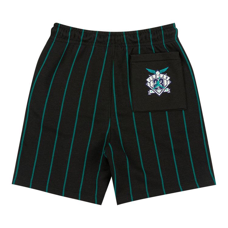 Air Jordan Brooklyn Fleece Striped Diamond Short 'Off Black/New Emerald'