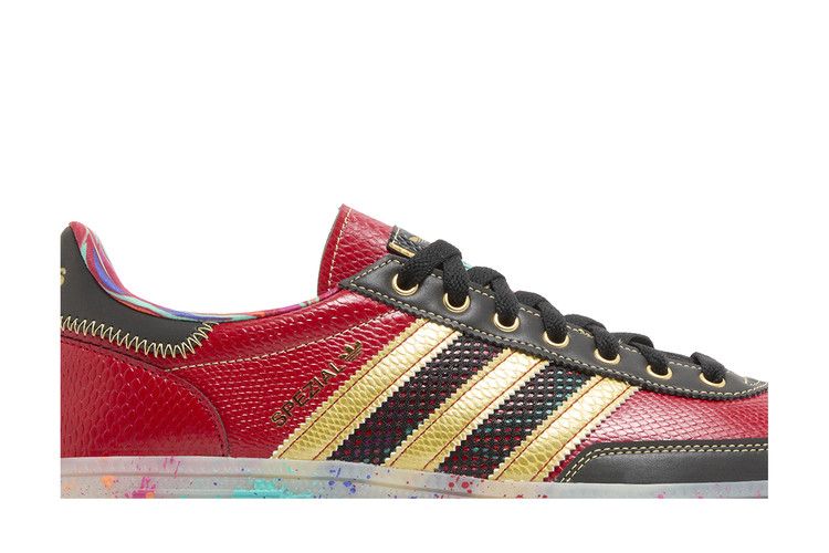 S.E.E.D. x adidas Handball Spezial 'Scarlet Gold Paint Splatter'