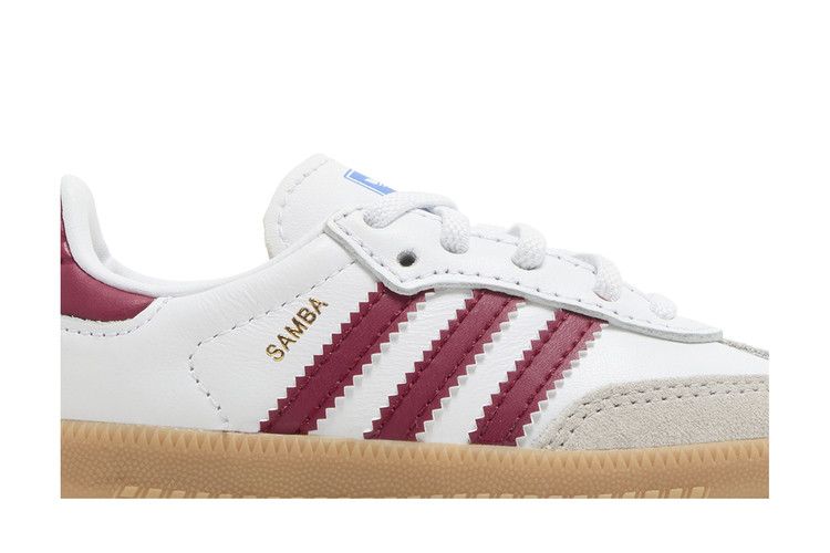 adidas Samba OG I 'White Collegiate Burgundy Gum'