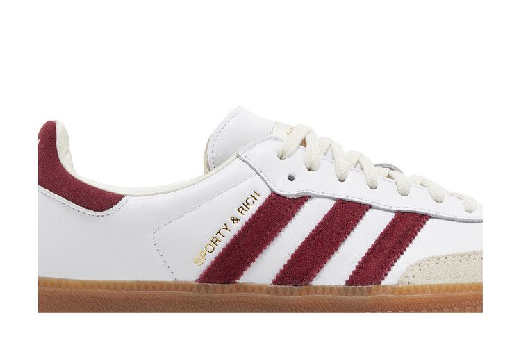 Sporty & Rich x adidas Samba OG 'White Core Burgundy'