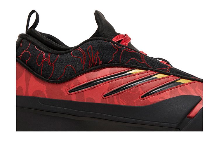 BAPE x adidas Dame 9 'Black Scarlet'