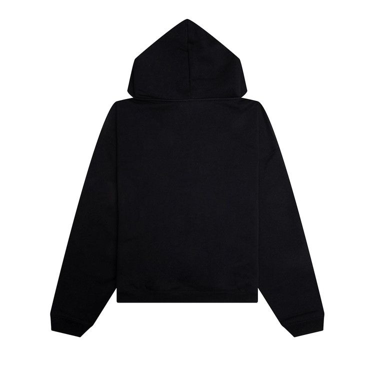 Represent Clo Initial Boxy Oversized Zip Through Hoodie 'Black'
