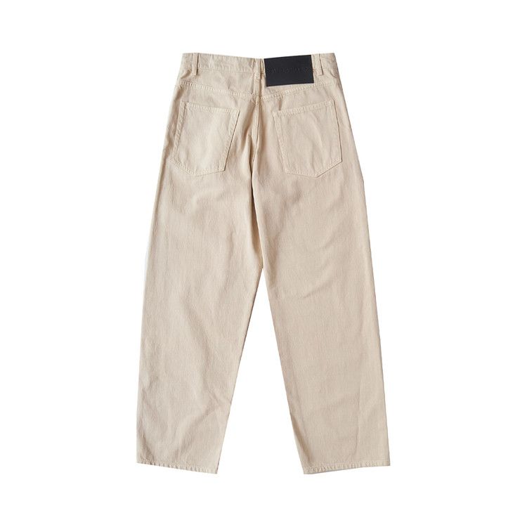 Jil Sander Relaxed Denim Trouser 'Oat'