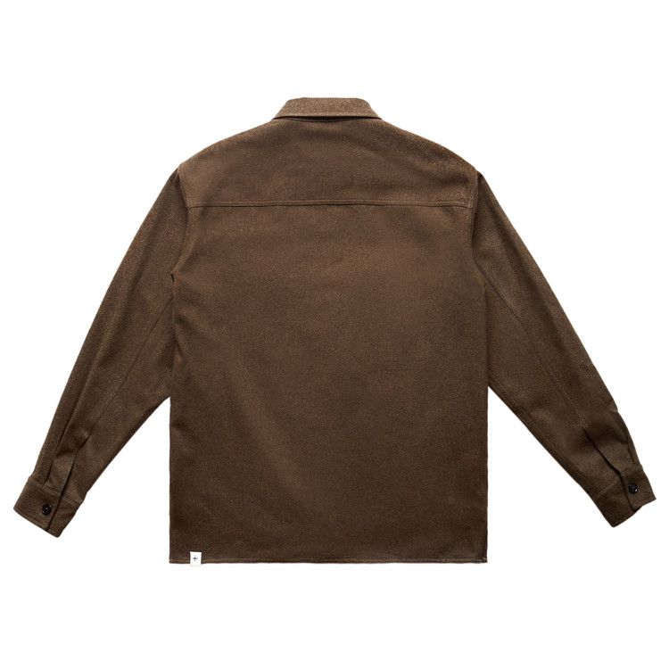 Jil Sander Sustainable Felted Wool Flannel Shirt 'Brown'