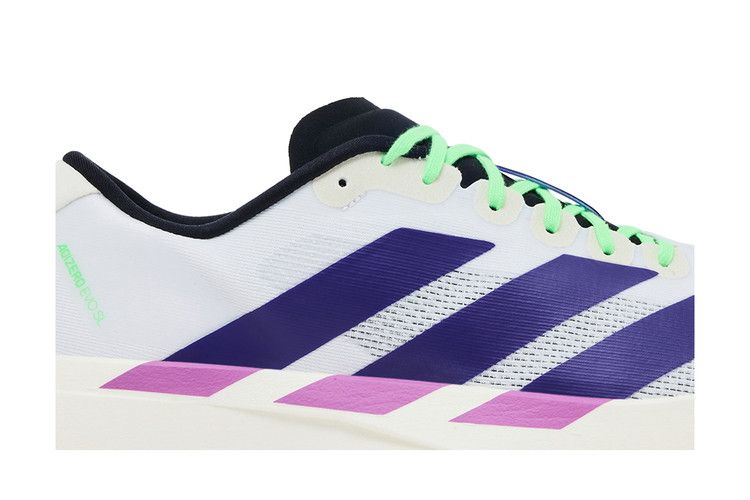 adidas Adizero Evo SL 'Footwear White Collegiate Purple Lime Burst'
