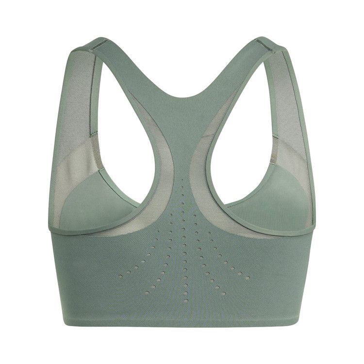Adidas x Stella McCartney Power Impact Training Bra Medium Support 'Stone Green'