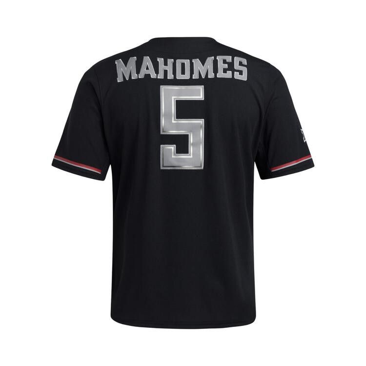 Adidas Texas Tech Strategy Full-Button Jersey 'Black'
