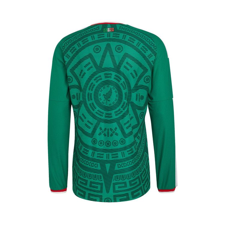 Adidas Mexico 26 Home Authentic Long-Sleeve Jersey 'Bold Green'