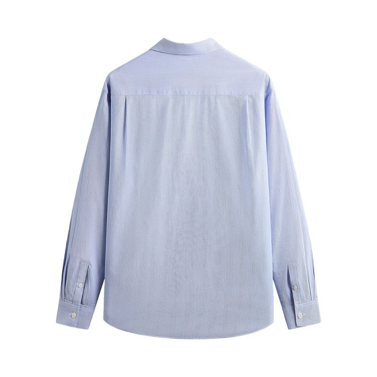 Kith Textured Microstripe Ian Popover Shirt 'Marina'