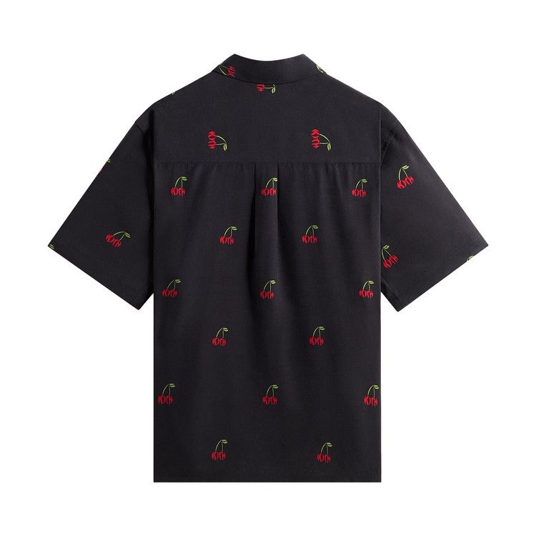 Kith Printed Cherry Cupro Linen Beckham Buttondown 'Black'