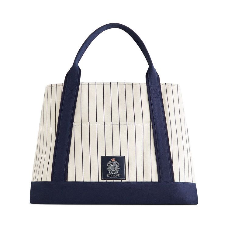 Kith For The New York Yankees Pinstripe Tote Bag 'Sandrift'