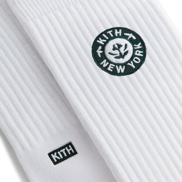 Kith 3-Pack Rose Script Cotton Crew Socks 'Multi'