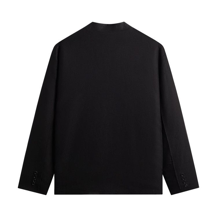Kith &Kin Long Sleeve Linen Viscose Twill Mathis Shirt 'Black'