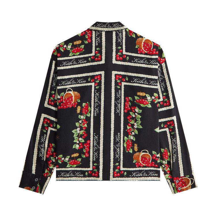 Kith Women Siena Cherry Button Up Shirt 'Black'