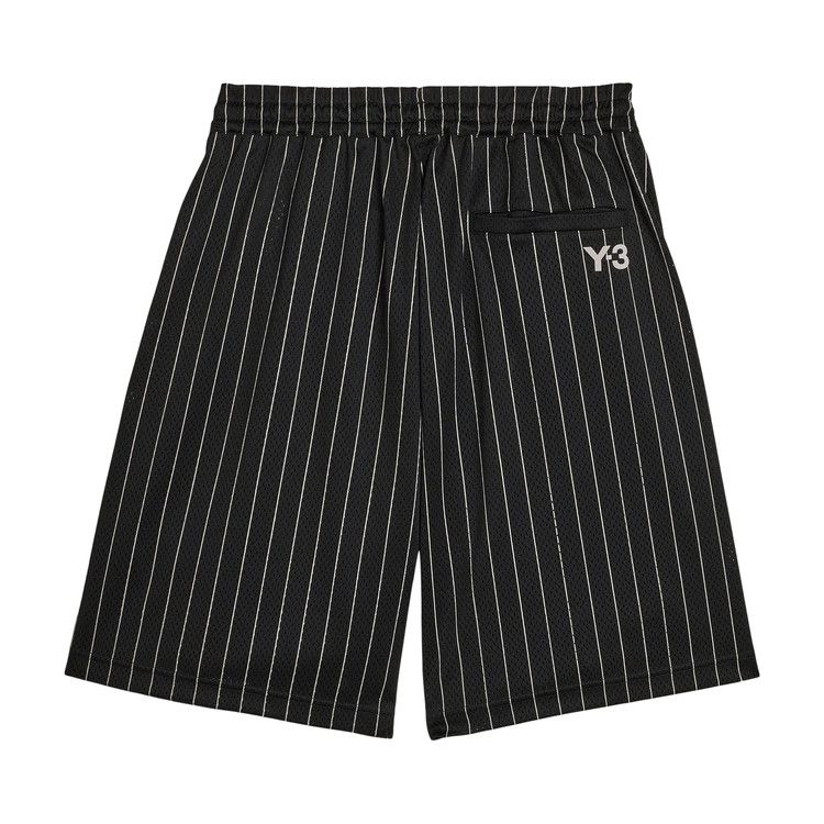 Y-3 x Adidas Mesh Pinstripe Shorts 'Black'