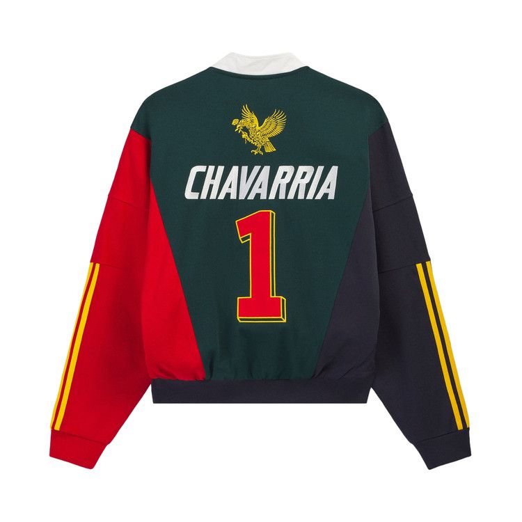 Adidas x Willy Chavarria Watsonville Quarter Zip 'Aurora Ivy/Legend Ink/Better Scarlet'