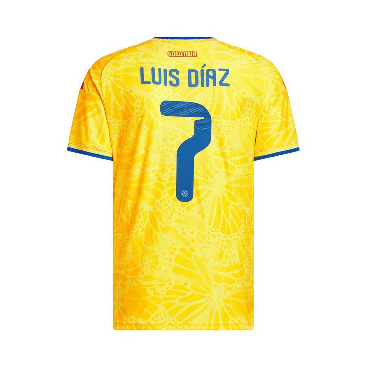 Adidas Colombia 26 Home Diaz Authentic Jersey 'Impact Yellow'