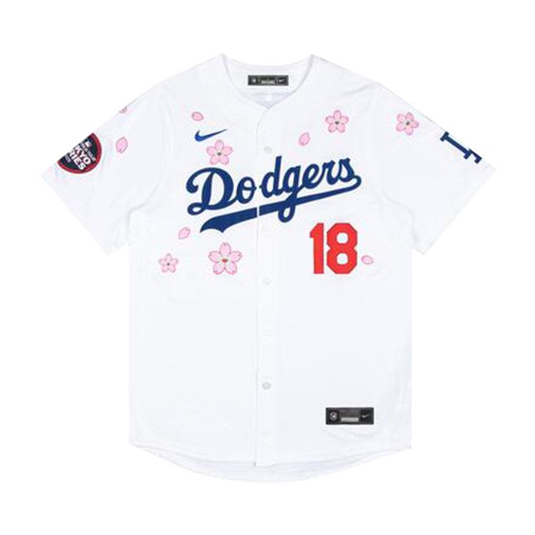 Nike x Takashi Murakami x MLB World Tour Tokyo Series 2025 Dodgers Yamamoto Jersey 'White'