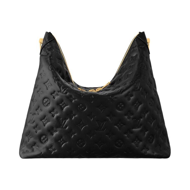 Louis Vuitton Coussin Hobo MM 'Black Puffy Monogram Lambskin Leather'