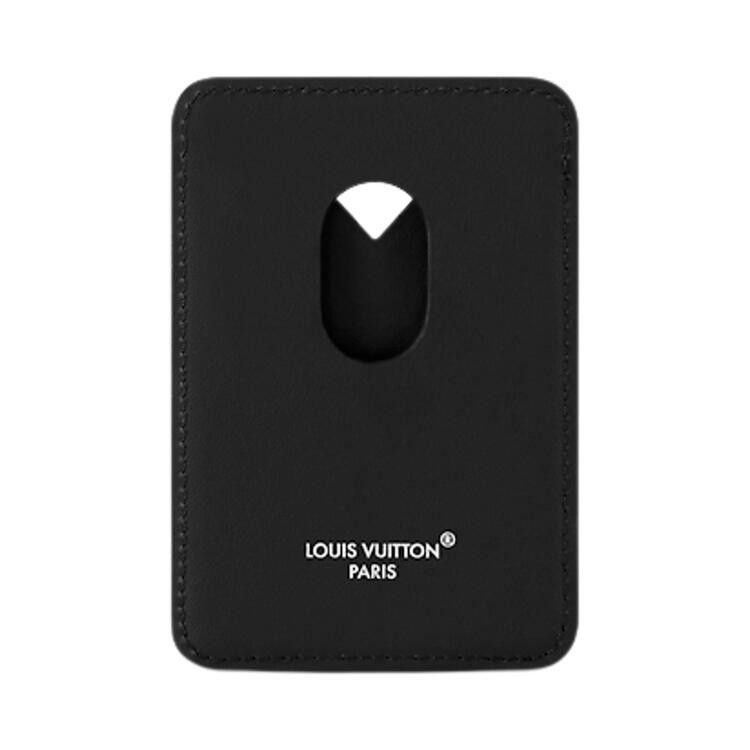 Louis Vuitton Magnetic Card Holder 'Black Monogram Eclipse Canvas'