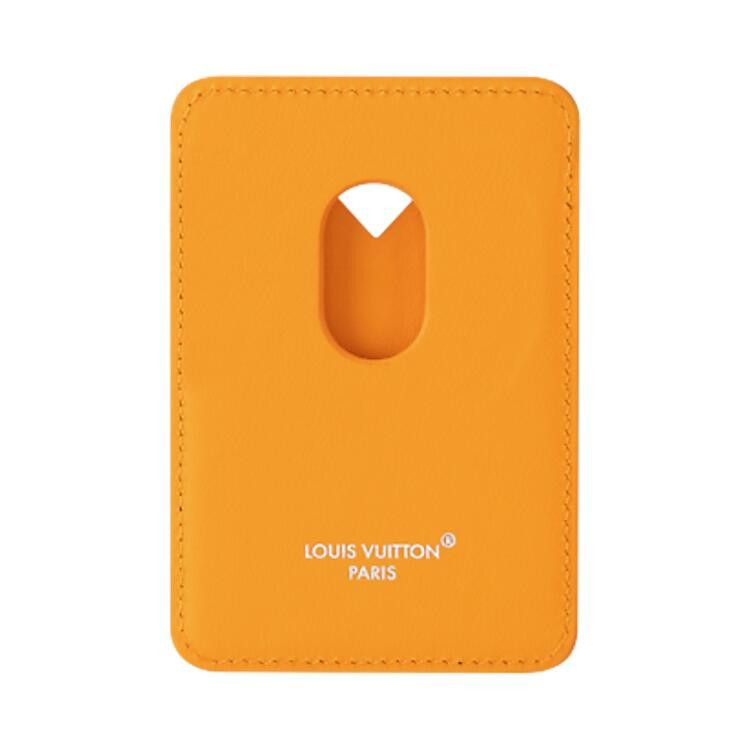 Louis Vuitton Magnetic Card Holder 'Safran Yellow/Brown Monogram Canvas'