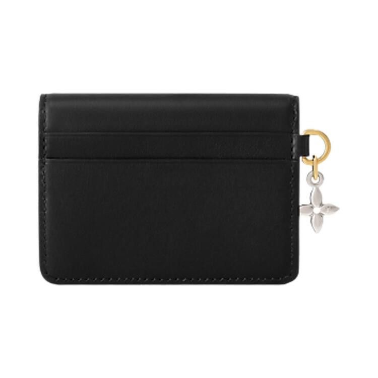 Louis Vuitton Tiny Recto Verso Card Holder 'Black Calfskin Leather'