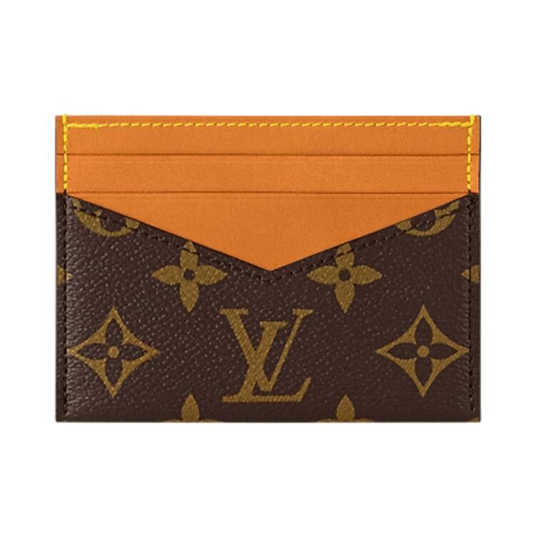 Louis Vuitton Triple Card Holder 'Brown Monogram Canvas'